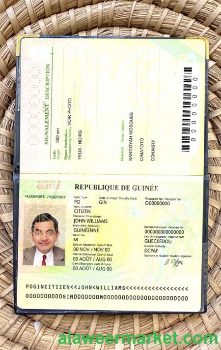 Guinea passport photo look